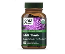 Gaia Herbs Milk Thistle Seed -60 Vegetarian Herbal Capsules