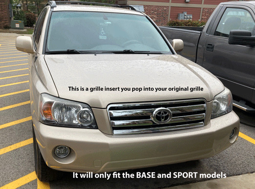 2007 Toyota Highlander Silver Grill