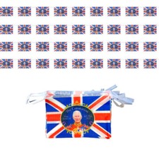 12ft Fabric Bunting Union Jack King's Coronation 2023 Royal Party Décor P032012