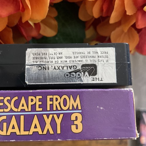 Escape From Galaxy 3, Pre Cert, Sci Fi, ex Vermietung, Big Box, VHS, getestet - Bild 5 von 5