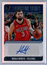 2018-19 Panini Donruss Optic Holo Signature Series Nikola Mirotic #SG-NMT Auto