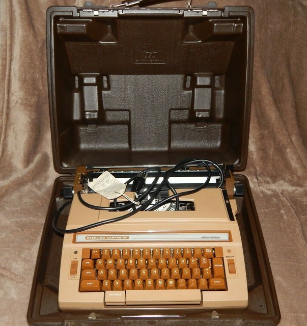 MINT sterling cartridge SMITH CORONA Typewriter With Case eBay