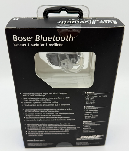 BOSE Bluetooth Headset RIGHT EAR Noise Rejecting Mic Factory Sealed - 第 12/17 張圖片