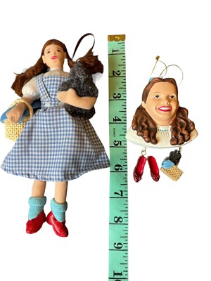 Kurt S Adler Dorothy and Toto Wizard of Oz Plus Bonus Plush Ornament Christmas