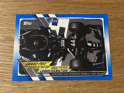 Topps Formula 1 Formel 1 Flagship Racing 2021  Lewis Hamilton #166 BLUE 25/99