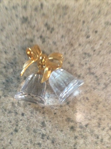 Swarovski Wedding Bells Figurine/Collectible Crystal Memories gold - Picture 3 of 8