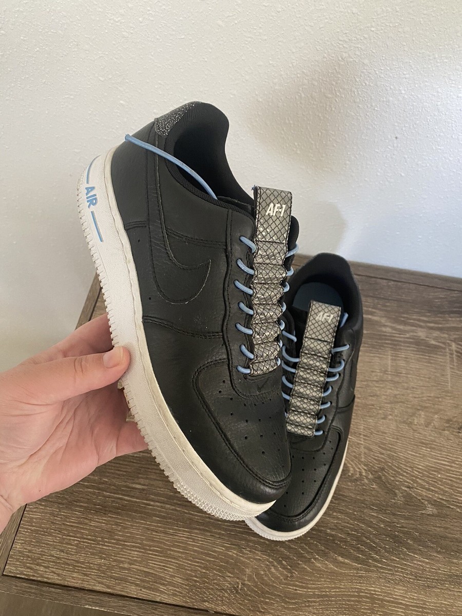 Nike Air Force 1 '07 LX Black Silver 898889-015 Womens Size