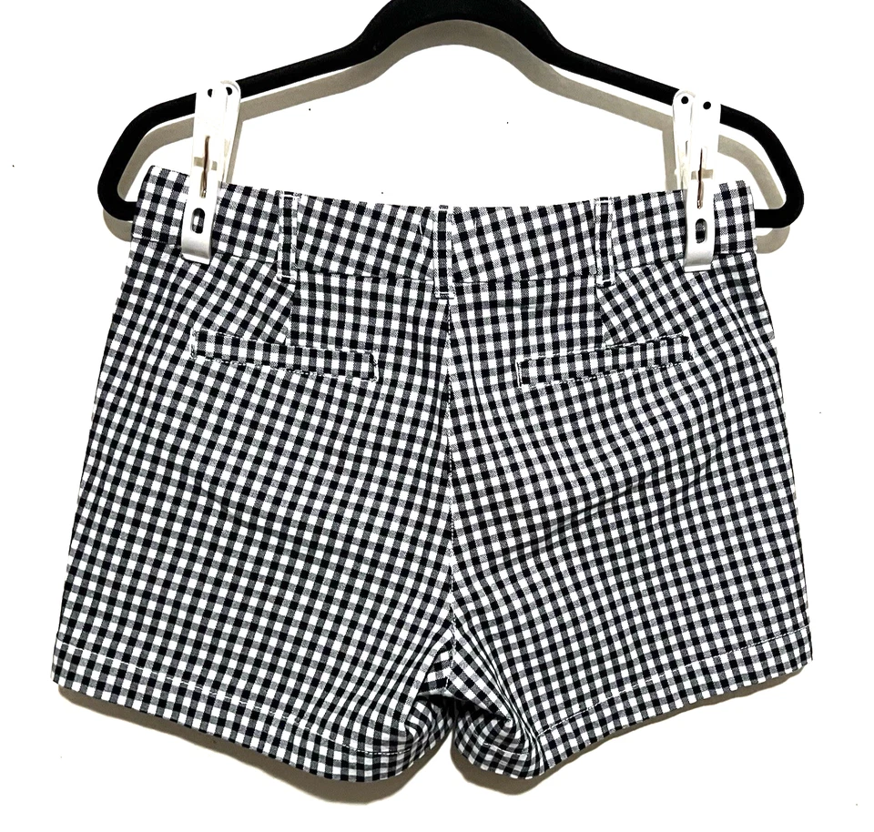 Pantalones Cortos J.Crew Reimaginados Cuadros Talla 2 Mezcla Algodón Bolsillos Foto 2 de 4