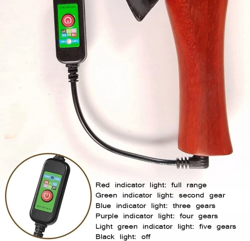 Bola de raspado eléctrica de piedra Bian caliente para raspar abdominales 砭石推腹仪 刮痧拨筋疏通经络 Foto 3 de 4