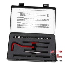 25Pcs Thread Repair Kit M7 x 1, Kit Thread Inserts Stainless Steel Twisted
