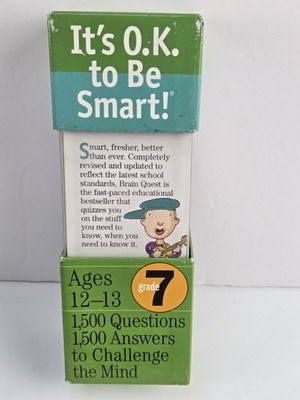 Brain Quest Cards Grade 7 Revised 3rd Ed. 1500 Questions Free Shipping 