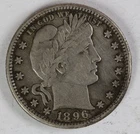 VF 1896 P Barber Quarter
