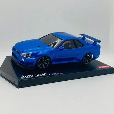 Kyosho MINI-Z Body NISSAN SKYLINE GT-R R34 V.specIINur Metallic Blue MZP487MB - Photo 1/4