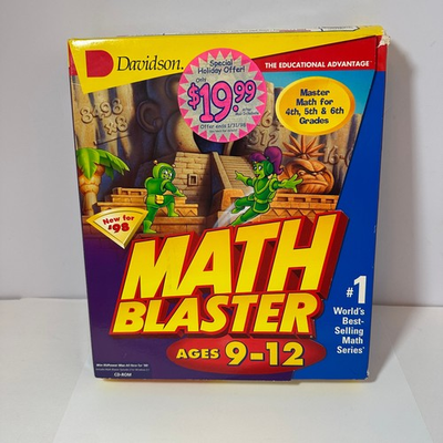 #ad Math Blaster Master Math Big Box PC Game See Photos $27.49