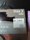 2 Pair Tights 1 Hanes/XL/Black & 1 Black/Fishnet Patterned/Size 3 New  — photo 5
