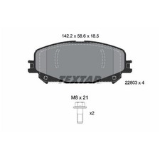 Textar Bremsbelagsatz Bremsklötze vorne 7711946208 21171127