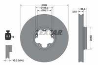 Textar 92347103 Bremsscheibe FüR Ford