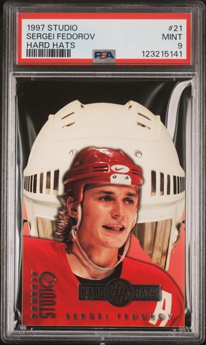 Sergei Fedorov #21 1997 Donruss Studio Hard Hats card