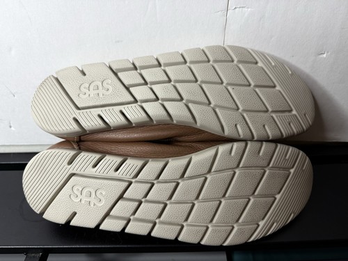 SAS Sunny Leather Loafer Moccasin EMAX Tripads Comfort Tan Shoe Womens 12 - Picture 6 of 7