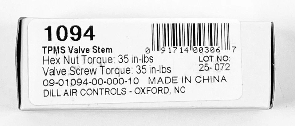 Juego de 4 vástago de válvula de repuesto Dill OEM TPMS OEM 1094 para BMW Foto 2 de 4