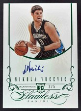 2012-13 Panini Flawless Rookie Autographs Emerald #12 Nikola Vucevic RC Auto /5