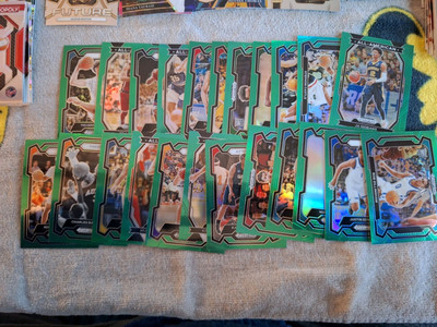 LOT Of 23 2023-24 Panini Prizm Draft Picks  Card GREEN PRIZM RC Rookies Vets