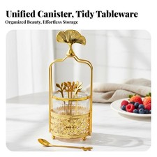 Fruit Fork Set with Holder Stainless Steel Small Tasting Fork Set for Parties