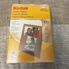 Kodak Photo Paper - Gloss - 4 x 6 - New Sealed - 100 Sheets