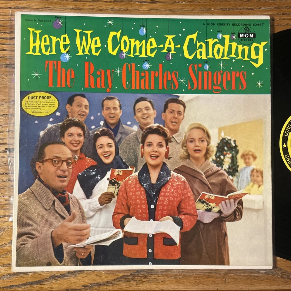 The Ray Charles Singers Here We Come-A-Caroling LP MGM Mono Christmas Rare EX!!! Foto 2 de 4