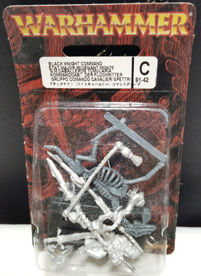 Warhammer Vampire Counts Black Knight Command C91-42 OOP Metal Sealed Citadel