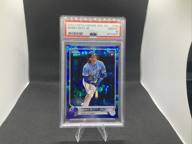 2022 Topps Chrome Update Sapphire Bobby Witt Jr Rookie #100 Psa 10 GEM MT ROYALS
