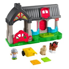Fisher Price Little People Pferdestall Spielset mit Figuren und Wagen ab 1 Jahr