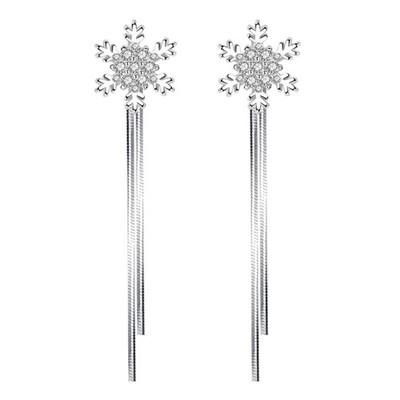 Elegant Copper Snowflake Designs Earrings for Women Fashion Accessories