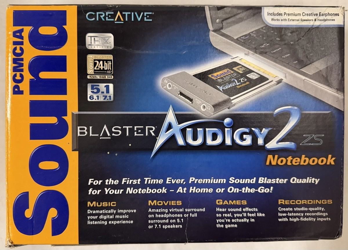 Creative Labs PCMCIA Sound Blaster Audigy 2 ZS Notebook Model