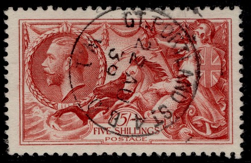 GB GV SG451, 5s bright rose-red, FINE USED. Cat £85. CDS