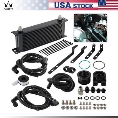 14 Row AN8 Engine Oil Cooler Kit All Models For VW VAG EA888 Golf MK7 2.0T Gen3