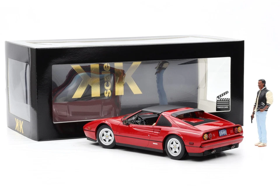 Neuf KK-Scale 1:18 Ferrari 328 GTS Beverly Hills Cop II 1987 Rouge - Photo 1/4