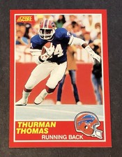 1989 Score #211 Thurman Thomas Rookie RC - Buffalo Bills - NR MT - MT - Centered