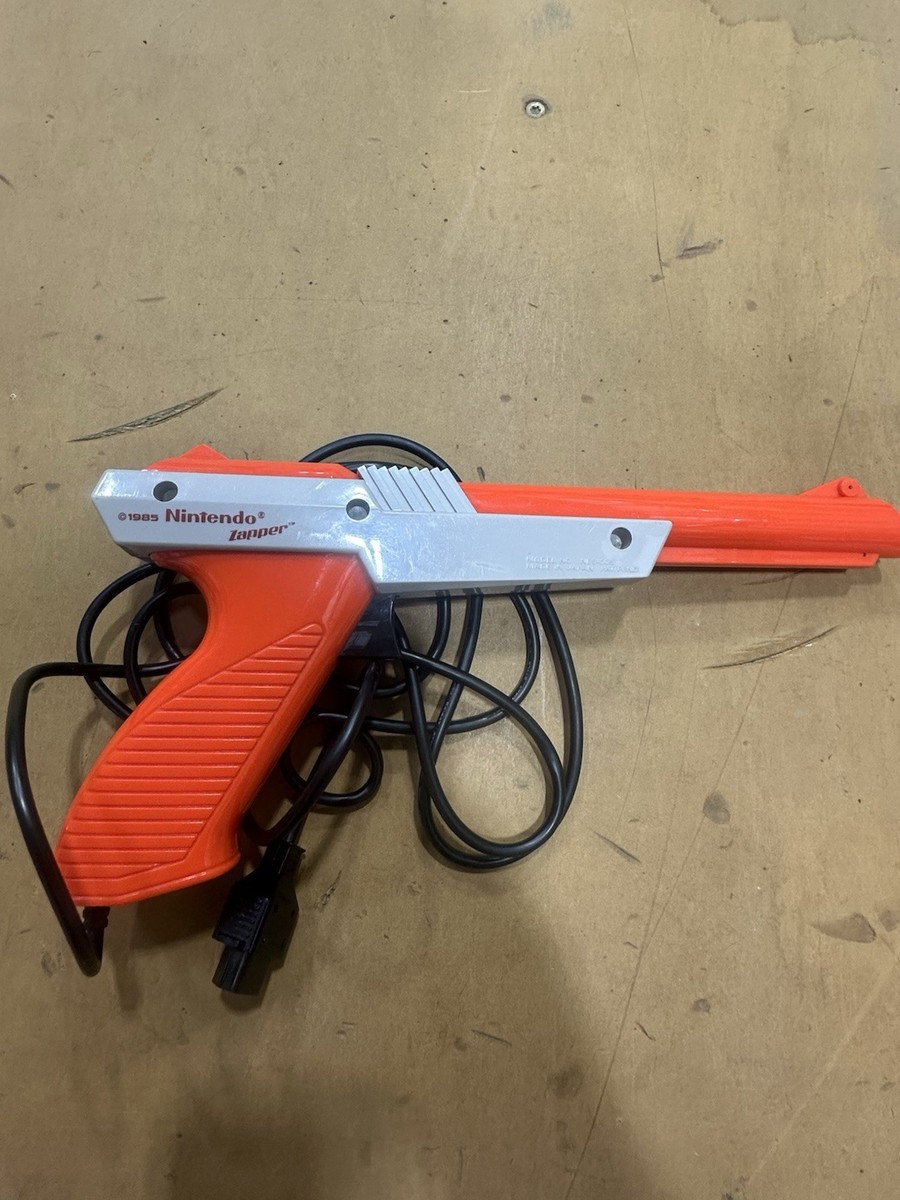 Nintendo NES Zapper Duck Hunt Gun NES-005 OEM Orange 1985 | eBay