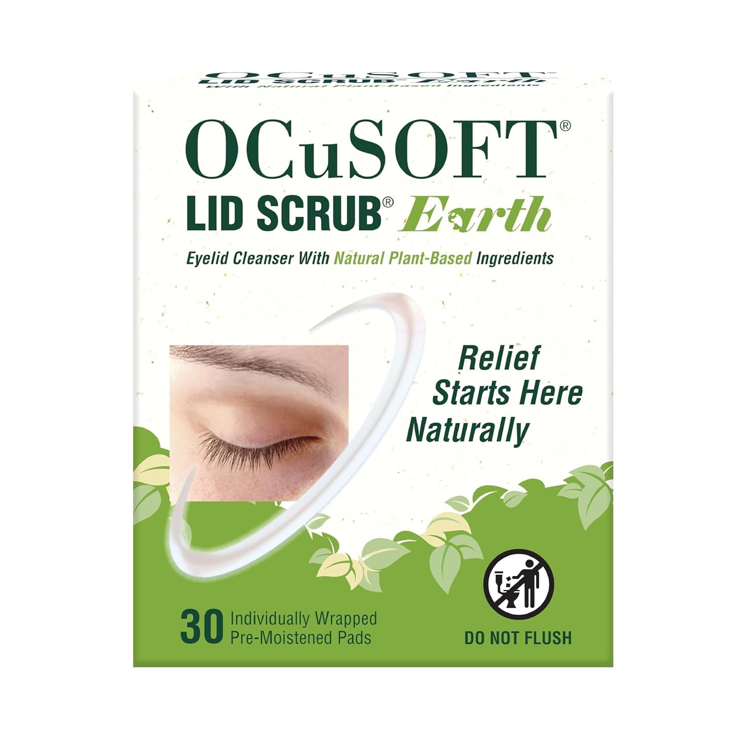 OCuSOFT Lid Scrub Earth Eyelid Cleanser, Pre-Moistened Wipes for Mild... 