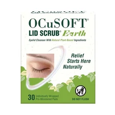 OCuSOFT Lid Scrub Earth Eyelid Cleanser, Pre-Moistened Wipes for Mild... 