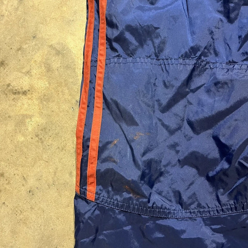 Pantalones deportivos cortavientos vintage Y2k Adidas azul marino/naranja Foto 3 de 3