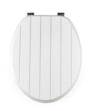 Beldray Tongue & Groove Toilet Seat – White – Easy Fit – Damaged Box