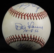 PERFECT GAME - AUTOGRAPHED SIGNED BASEBALL WITH CO-SIGNERS