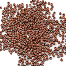1000 Pcs Acrylic Brown Pony Beads 6x9mm Large Hole Pen Hair Kandi Beads Bulk fo