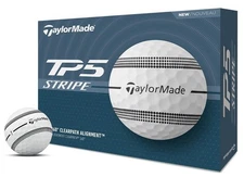 New TaylorMade TP5 Stripe Golf Balls 1-Dozen White