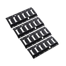 Black 4 Pack E Tracks 1 Feet Length E Track Tie Down Rails for Cargo Pickup