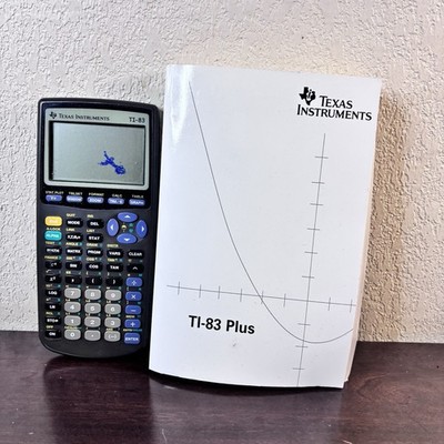Texas Instruments TI-83 Plus Graphing Calculator with Manual - For Parts/Repair