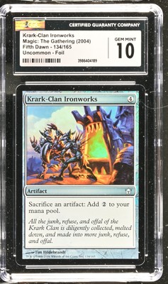 KRARK-CLAN IRONWORKS Fifth Dawn Foil CGC 10 Gem Mint MTG