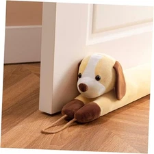  Door Draft Stopper for Bottom of Door and Window, 38 Inches Yellow Dog